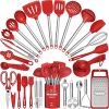 Kitchen Utensils Set- Umite Chef 34 PCs Cooking Utensils with Grater, Spoon Spatula, Heat Resistant Food Grade Silicone