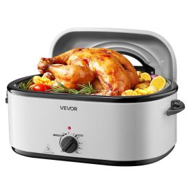 Roaster Oven, 26QT Electric Roasting Pan, 150-450°F Adjustable Temperature Fast-Cooking Turkey Roaster with Cool-Touch Handle