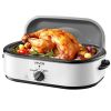 Roaster Oven, 18QT Electric Roaster Oven, 150-450°F Adjustable Temperature Electric Roasting Pan