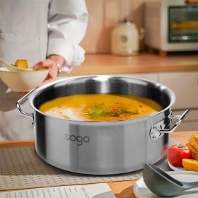 SOGA 23L Top Grade Thick Stainless Steel Stock Pot 18/10