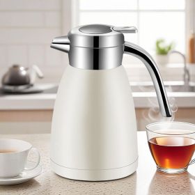 SOGA 2.2L Stainless Steel Thermal Vacuum Flask – White