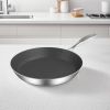SOGA 22cm Stainless Steel Fry Pan – Non-Stick Interior, Induction Compatible Frying Pan Skillet