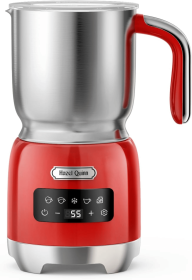 UXQP001R10A  5in1 Ruby electric milk foam 5 settings Cold foam hot foam hot air foam Hot milk or hot chocolate LED touch control 400ML/13.5oz cold and