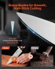 VEVOR Kitchen Knife Set with Block and Sharpener, 15 Piece High Carbon Stainless Steel Sharp Knife Set, Kitchen Cutlery with Crack-Resistant Handle