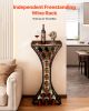 VEVOR 15 Bottle Wine Rack, Freestanding Floor Wine Holder Stand Liquor Cabinet with Wood Tabletop, Easy Assembly Floor Storage Rack