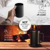 ionMug & Charging Coaster, 12oz. Stainless Steel Self Heating Coffee Mug with Lid, 3.5" x 3.5" x 5"