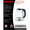 Better Chef 1100W 7-Cup Cordless Electric Borosilicate Glass Kettle with Stainless Steel Accents