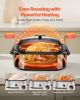 Roaster Oven, 22QT Electric Roasting Pan, 150-450°F Adjustable Temperature Multifunctional Electric Roaster Oven with Self-Basting Lid
