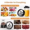 TENKER 850W Personal Blender with Cups for Shakes and Smoothies Meat Fruit Grinding Chopping Blending