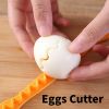 2pcs Egg Cutter, Fancy Cut Egg Cooked Eggs Cutter, Lace Egg Slicer, Carving Lace Cutting Wire Egg Cutter, Kitchen Accessories