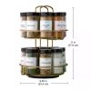 Prefilled Tier Revolving Filled Countertop Spice Rack Organizer