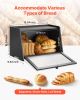 VEVOR Bread Box for Kitchen Counter, Large Capacity Bamboo Bread Storage Container, Farmhouse Wooden Breadbox Organizer for Homemade Bread