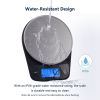 Waterproof Digital Kitchen Scale Backlit