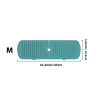 1pc Silicone Sink Faucet Mat Splash Guard; Kitchen Sink Draining Pad Behind Faucet Dish Drying Mat For Countertop; Bathroom; Farmhouse