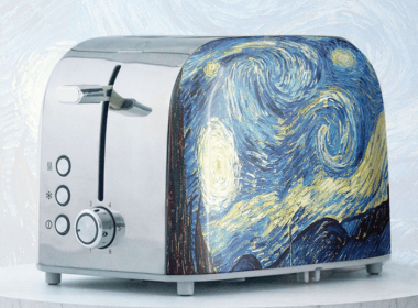 PS688TR  2 Slice Bread Machine Electric Griddle Sandwich Rose Flower SUS304 Food Grade 6 Browning Levels 1.5-Inch Ultra-Wide Slot 3 Functions-Thaw/Reh (PS688TR: PS625 Blue Sea Wave)