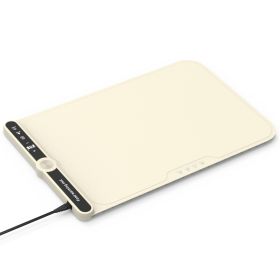 Silicone Food Warming Mat, 9 Temps, 6H Timer, Child Lock, Roll-Up Design (Color: Beige, size: 6-plate)