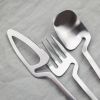 Desserts Soup Coffee Use 16pcs Table Decor Cutlery Sets
